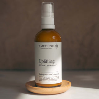 Bottle of Ametrine Uplifting Room and Linen Spray