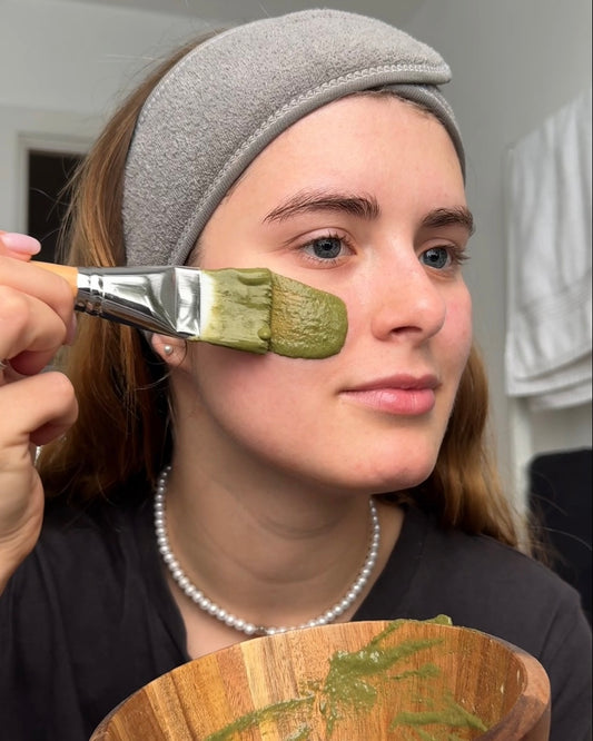 Qasil & Matcha Mask Sample