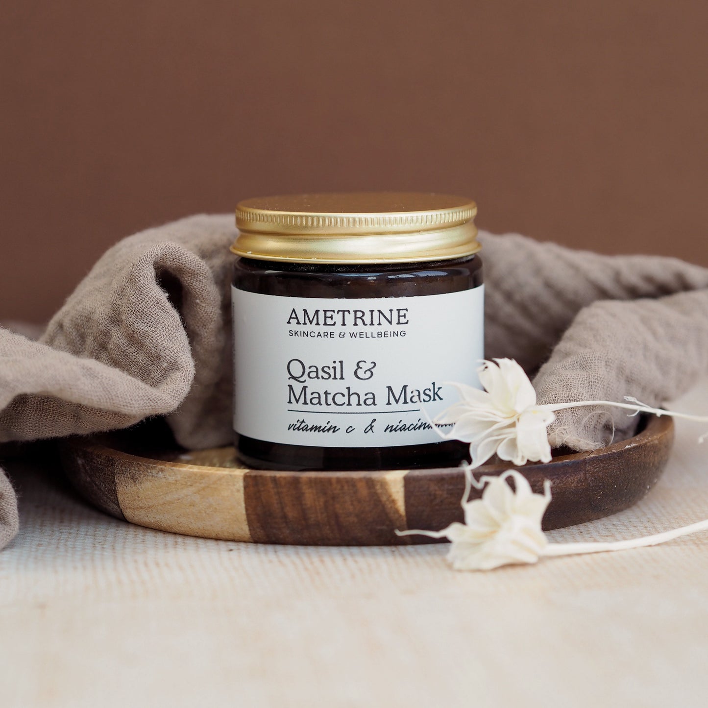 Qasil & Matcha Mask