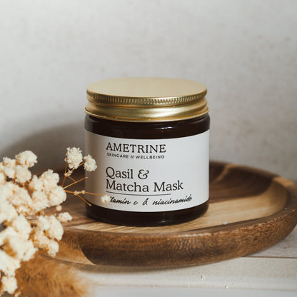 Qasil & Matcha Mask